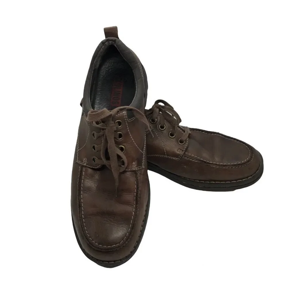 Pikolinos Mens Leather Lace Up Shoes Size EUR 43 US 9.5-10 Brown‎ Casual Dress